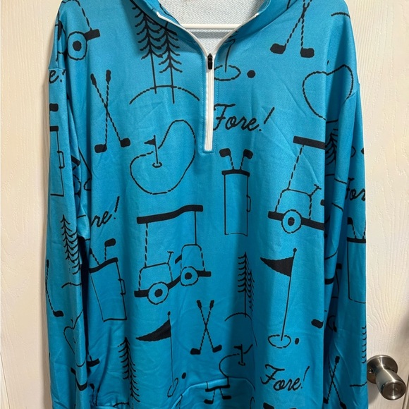 Women’s Lightweight Pullover Sweatshirt Golf Fore Sports Fun Golfer Pockets 2X‎ - Picture 8 of 9